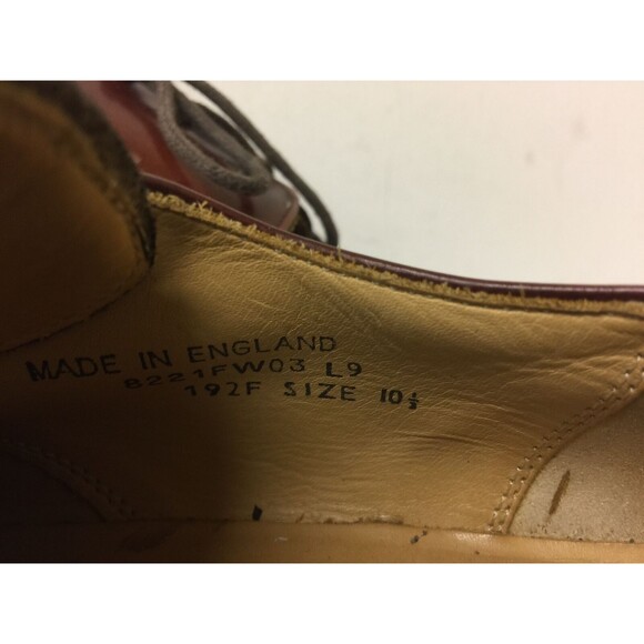 BARKER  MEN DRESS SHOES BROWN  MADE IN ENGLAND SIZE US 10.5 - Picture 10 of 10